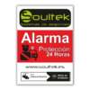 Cartel disuasorio PVC de Alarma Tamaño A4
