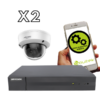 Kit Full HD con 2 cámaras antivandálica. (Incluye 1TB)