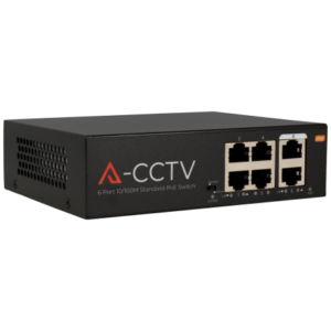 Switch CCTV 6 puertos con 4 puertos PoE SWITCH-0604POE-65